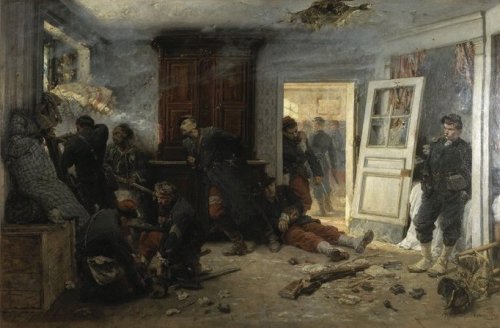 Le tableau d'Alphonse de Neuville : Les derni�res cartouches