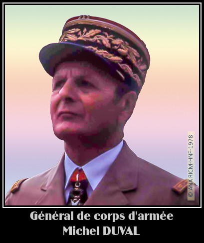 Le général Michel Duval en 1978