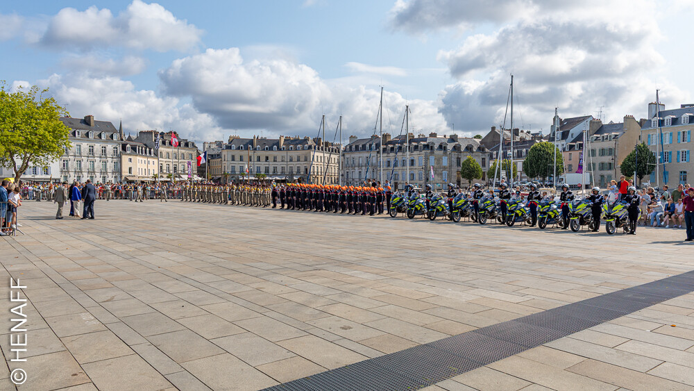 Cérémonie militaire du 14 juillet 2025 sur le port de Vannes