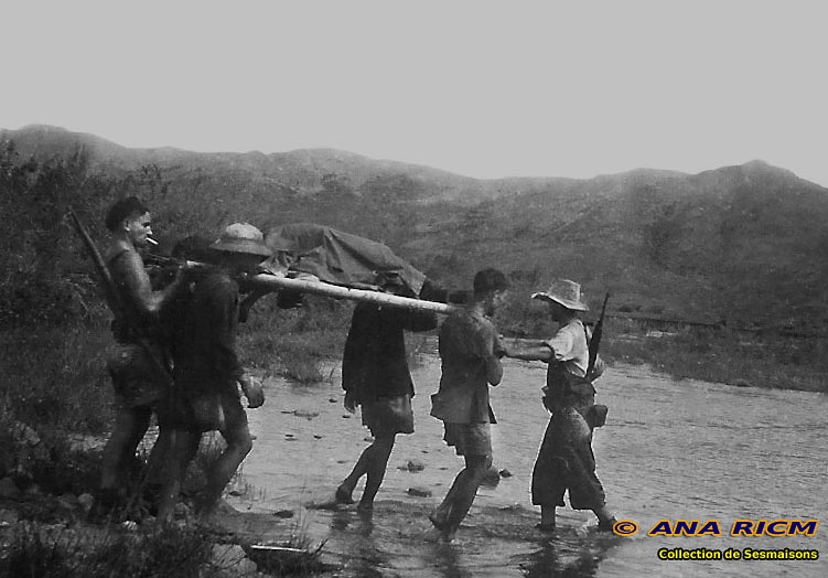 Traversée d'un arroyo