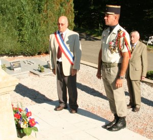 Recueillement au Carr des fusills de Villars-sous-Ecot