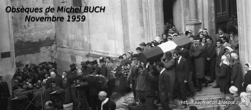 Novembre 1959, obsèques de Michel Buch