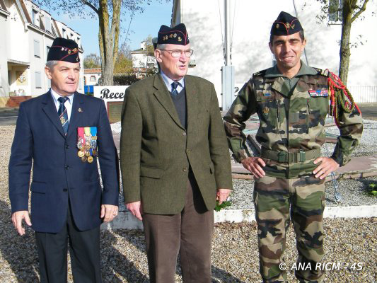 Le capitaine Chiron, le général Collignon et le colonel Labuze