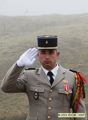 L'adjudant Tom Freitas, décoré de la Croix de la Valeur Militaire