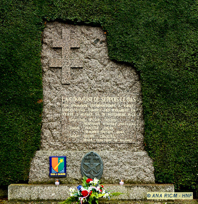 Monument en mémoire des trois tués de Seppois-le-Bas le 19 novembre 1944