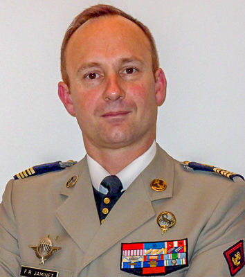Colonel François-Régis Jaminet, futur chef de corps du RICM