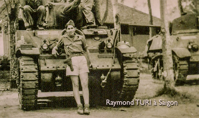 Raymond TURI à Saïgon en 1946