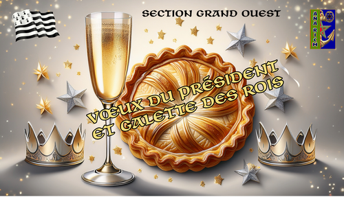 illustration galette, couronne et coupe de champagne
