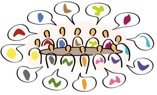 illustration réunion bureau