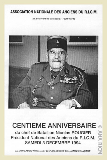 Le centenaire du commandant Rougier